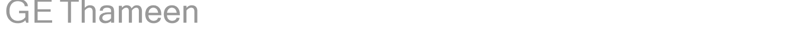 GE Thameen font preview